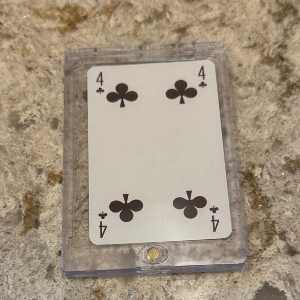 Louis Vuitton Orange Playing Card in Case
